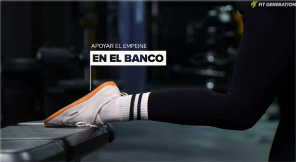 Cómo hacer sentadillas búlgaras correctamente 7 » Tienda VitaSport Apoyo del empeine en el banco