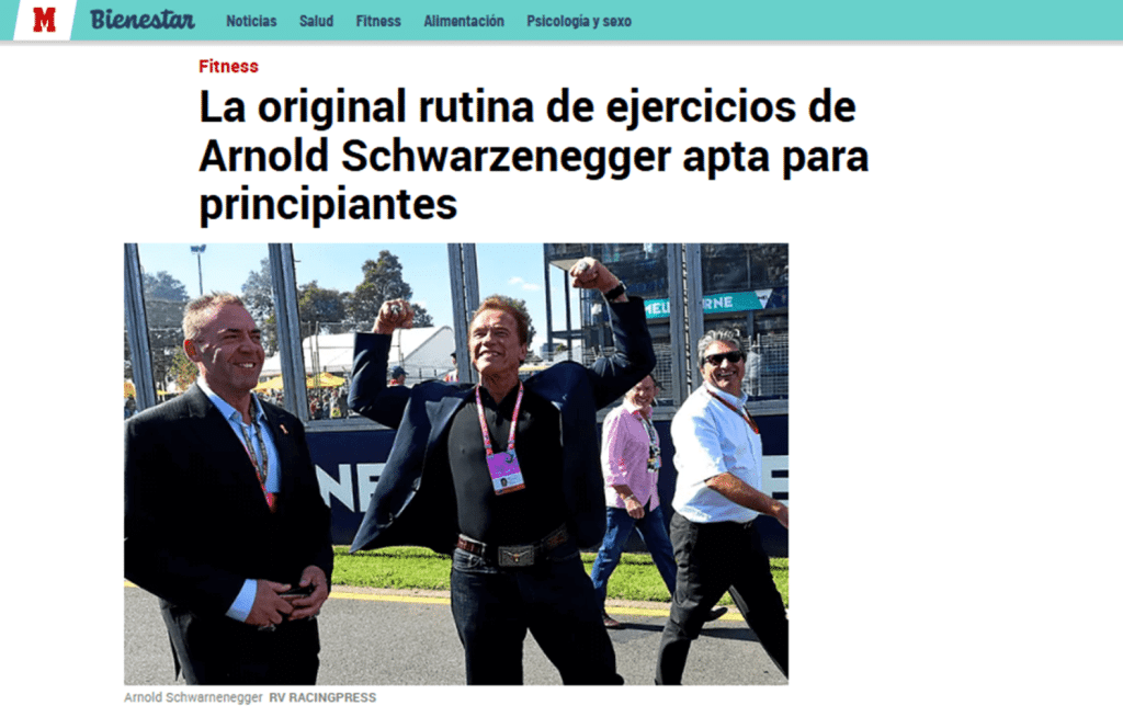 Análisis de la rutina de Arnold Schwarzenegger (+ versión mejorada) 6 » Tienda VitaSport Rutina Arnold Split original