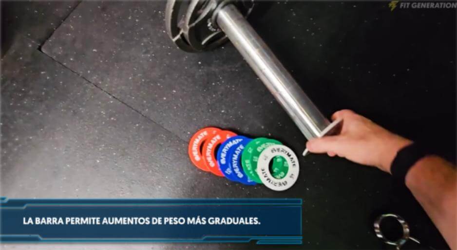 Graduar el aumento de peso barra