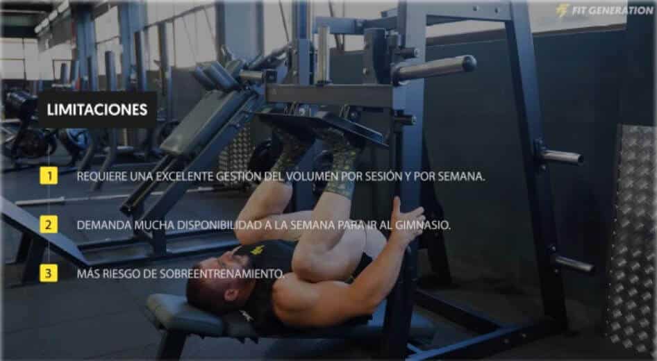 Limitaciones de rutina torso