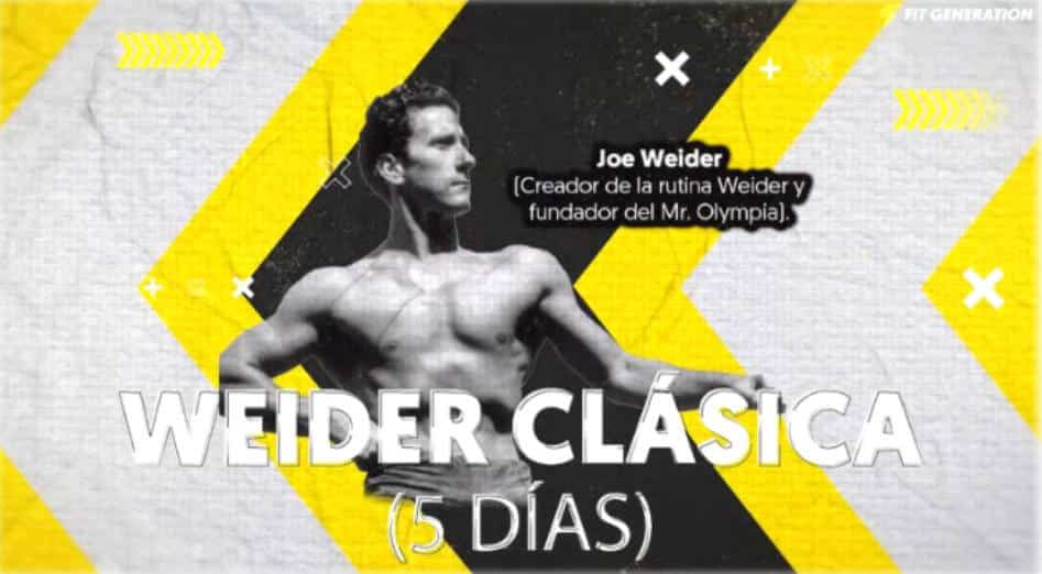 Rutina Weider clásica